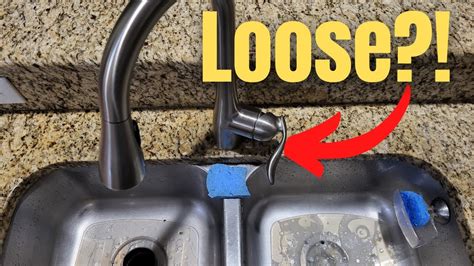 moen kitchen faucet loose handle|DIY: Tightening a loose Moen kitchen faucet handle